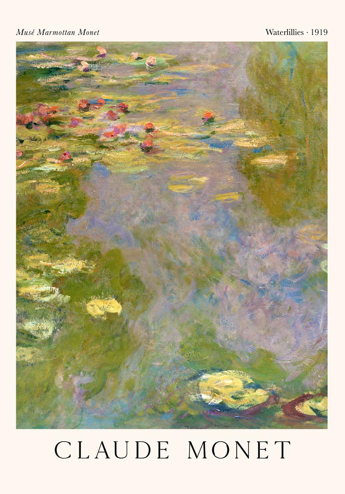 Water Lilies by Claude Monet Exhibition Poster – Fine Art Print UV-resistant — Ansicht 4