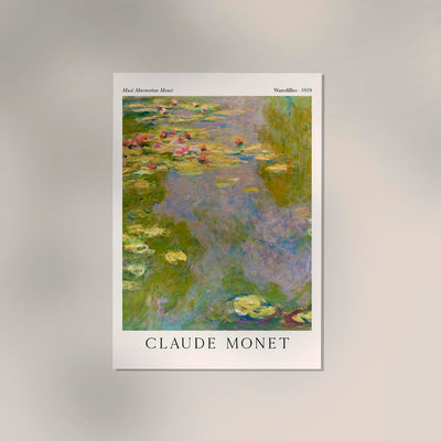 Waterlillies by Claude Monet Exhibition Poster – Fine Art Print UV-beständig