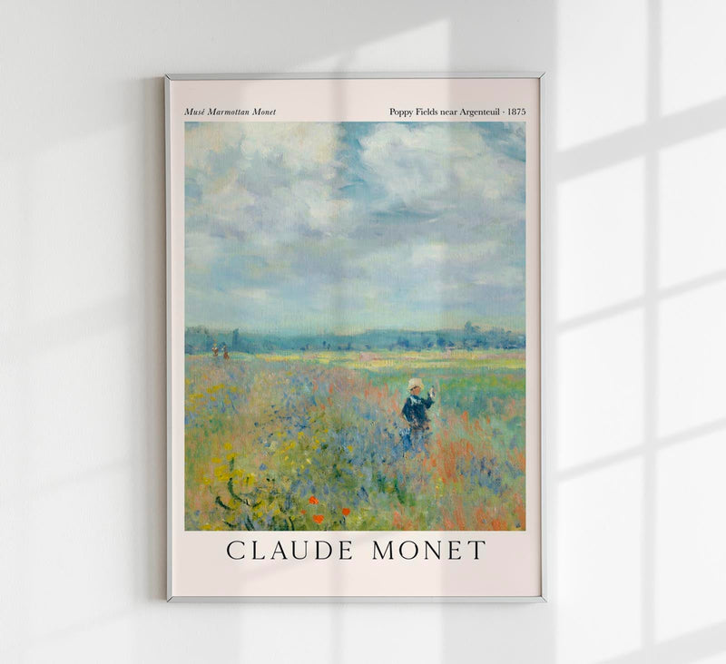Poppy Fields near Argenteuil Monet Kunstdruck – Fine Art Print UV-beständig — Patroa Studio
