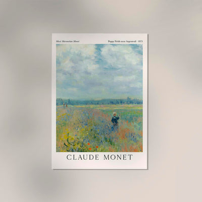 Poppy Fields near Argenteuil Monet Kunstdruck – Fine Art Print UV-beständig
