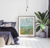 Poppy Fields near Argenteuil Monet Kunstdruck – Fine Art Print UV-beständig — Ansicht 2