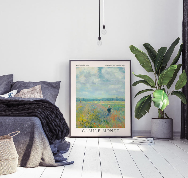 Poppy Fields near Argenteuil Monet Kunstdruck – Fine Art Print UV-beständig — Ansicht 2