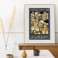 Vaudeville Act by Moritz Jung – Linocut Poster — Ansicht 1