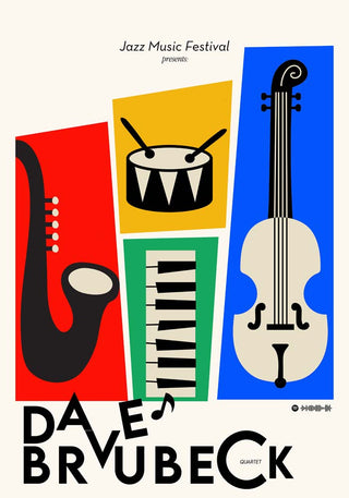 Dave Brubeck – Music Poster | Fine Art Print | Legendäre Jazz-Porträtkunst
