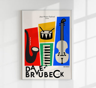 Dave Brubeck – Music Poster | Fine Art Print | Legendäre Jazz-Porträtkunst