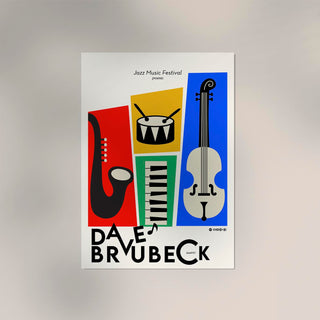 Dave Brubeck – Music Poster | Fine Art Print | Legendäre Jazz-Porträtkunst