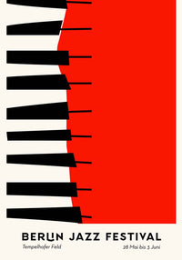 Piano Berlin Jazz – Musikposter Fine Art Canvas Patroa Studio — Ansicht 4