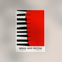 Piano Berlin Jazz – Musikposter Fine Art Canvas Patroa Studio — Ansicht 3