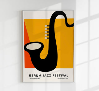 Sax Berlin Jazz Music Poster – Fine Art Print | Musik Kunst | UV-beständig