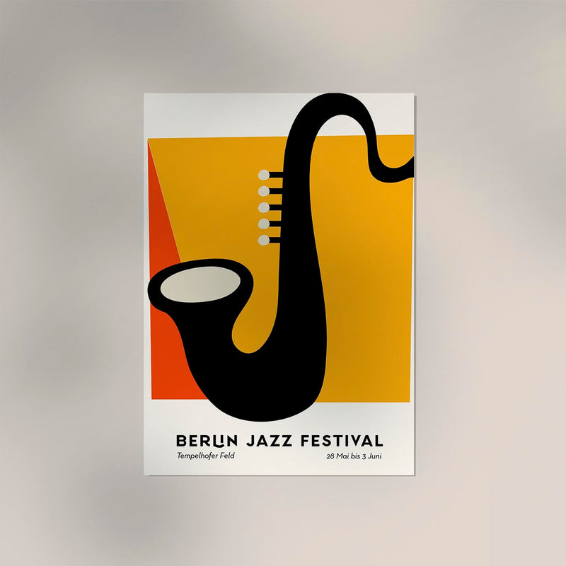 Sax Berlin Jazz Music Poster - Fine Art Print UV-resistant — Ansicht 2