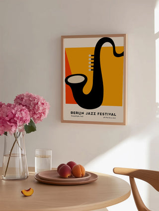 Sax Berlin Jazz Music Poster – Fine Art Print | Musik Kunst | UV-beständig