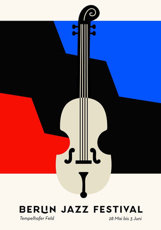 Counterbass Berlin – Jazz Music Poster | Fine Art Print | Urban Soundscape