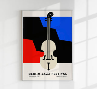 Counterbass Berlin – Jazz Music Poster | Fine Art Print | Urban Soundscape