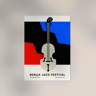 Counterbass Berlin – Jazz Music Poster | Fine Art Print | Urban Soundscape
