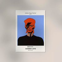 David Bowie Modern Love Music Art Poster – Fine Art Print | Patroa Studio — Ansicht 2