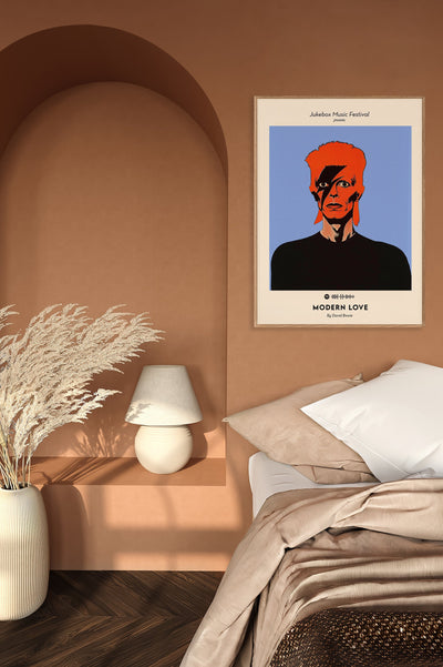 David Bowie Modern Love Music Art Poster – Fine Art Print | Patroa Studio