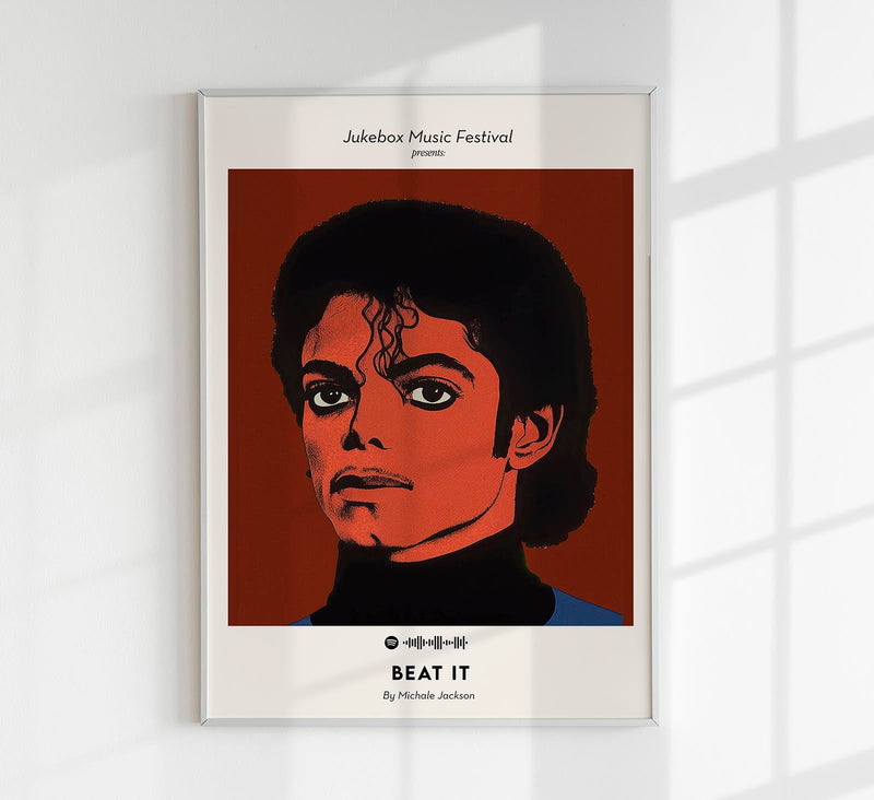 Michael Jackson Beat It Poster | Music Art Print | UV-beständig — Patroa Studio
