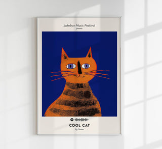 Queen Cool Cat Music Art Print – UV-resistant Fine Art Poster