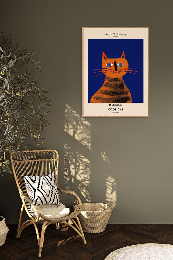 Queen Cool Cat Music Art Print – UV-resistent Fine Art Poster