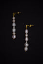 Manon Pearl Earrings - Freshwater Pearls 925 Sterling Silver Gold Plated