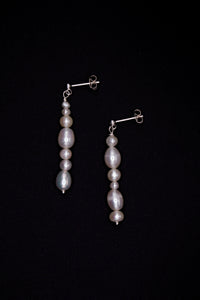 Manon Pearl Earrings - Freshwater Pearls 925 Sterling Silver Gold Plated — Ansicht 9