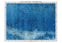 Starmap North Pole Celestial Chart – Kunstdruck Sternenkarte — Ansicht 1