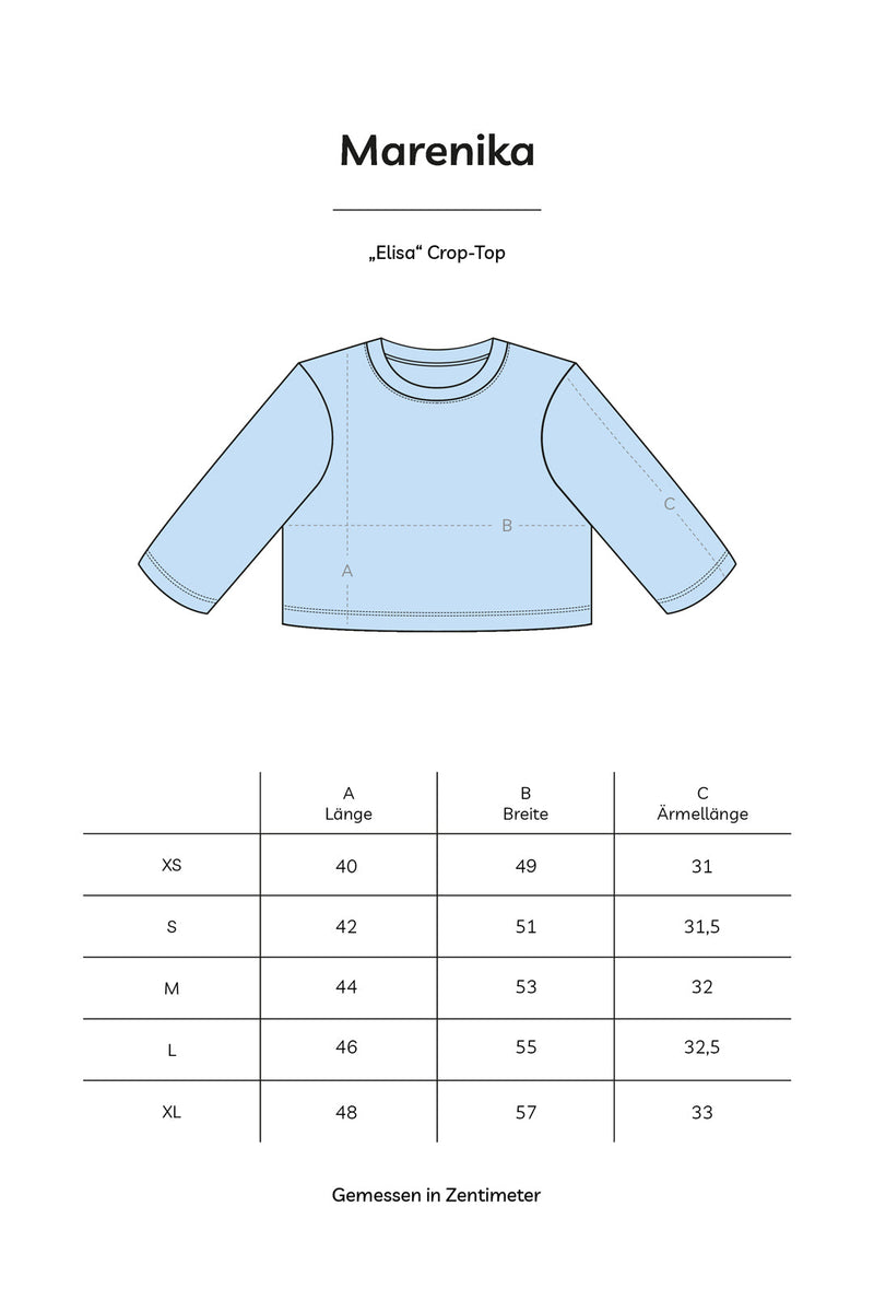Crop Top ELISA Organic Cotton Light Blue Opaque — Ansicht 5