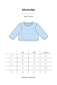 Crop Top ELISA Organic Cotton Light Blue Opaque — Ansicht 10