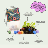 10x5 flower marbles in a bag - Thank you — Ansicht 6