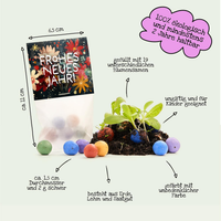 10x5 flower marbles in a sachet "Happy New Year" - handmade seed bombs — Ansicht 4