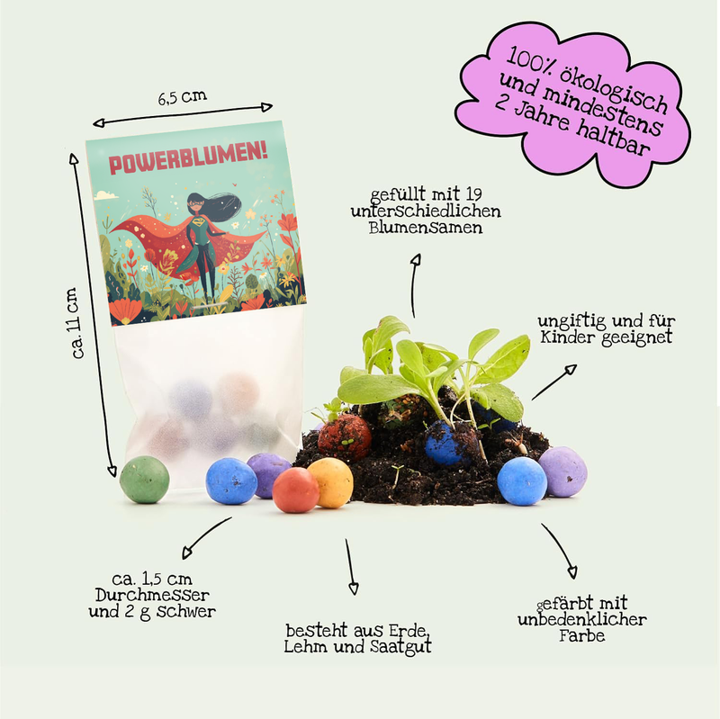 10x5 Flower Marbles in a Bag – Power Flowers by Die Stadtgärtner — Ansicht 6
