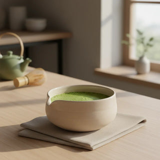 Matcha Chawan – Beige | Handgedreht | ca. 400 ml