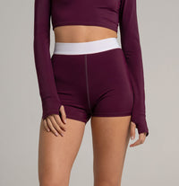 Maui Shorts Aubergine – Island Glam Swimwear with UV Protection — Ansicht 1