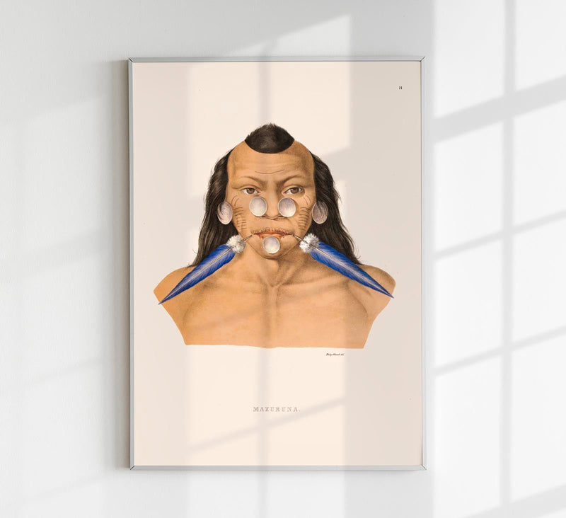 Maraxuna-Stamm Vintage Anthropologie Poster – Indigenes Kulturerbe — Patroa Studio