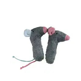 Organic Mini Rattle Mouse Ice Blue – Organic Terry Teether — Ansicht 1