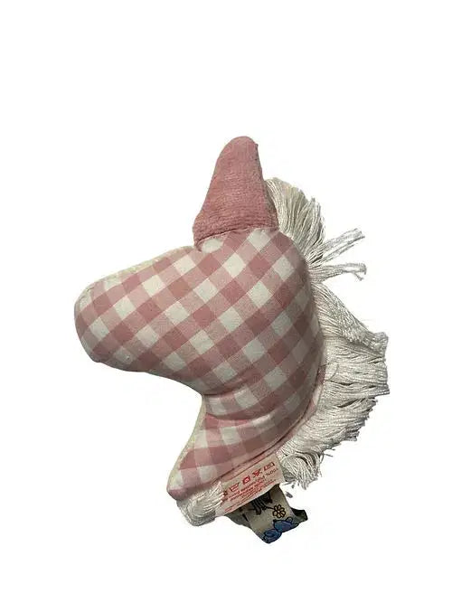 Organic Mini Rattle "Unicorn" – Organic Cotton Corn Fiber Handmade — Ansicht 4