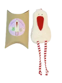 Mini Bio Hot/Cold Pack Stork – Handmade Organic Cotton — Ansicht 2