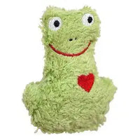Bio Mini Rassel Frosch – Bio-Baumwolle, Maigrün, Vegan — Ansicht 1