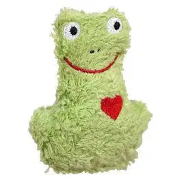 Bio Mini Rassel Frosch – Bio-Baumwolle, Maigrün, Vegan — Pat & Patty