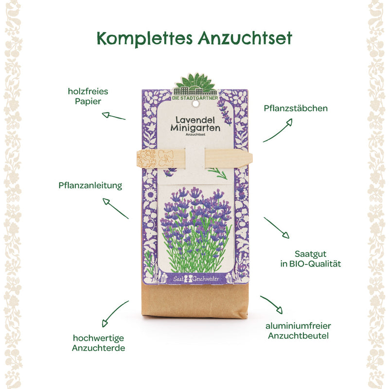 Mini Garden Organic Lavender Seed Kit – EU organic certified — Ansicht 7