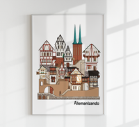 Berlin City Art Print by Alemanizando – Kunstdruck Poster — Ansicht 1