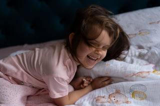 Bärchen Premium Kinderbettwäsche – Luftballonspaß | OEKO‑Tex | Hautfreundlich