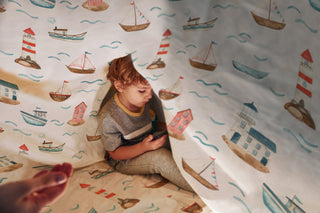 Leslis Kinderbettwäsche „Am Meer“ – Satin | Musselin | OEKO‑TEX