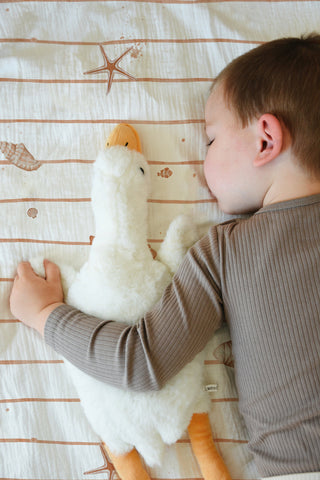 „Kleine Seesterne“ – Musselin oder Satin | Atmungsaktiv | Sanft wie Meeresbrise