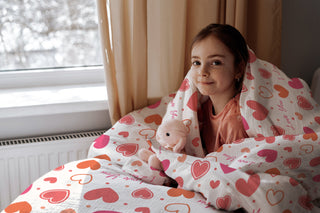 Kinderbettwäsche „I love you“ – Musselin oder Satin | OEKO‑Tex | Handgefertigt