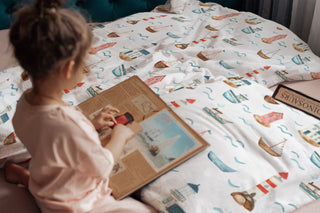 Leslis Kinderbettwäsche „Am Meer“ – Satin | Musselin | OEKO‑TEX