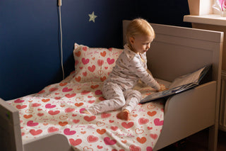 Kinderbettwäsche „I love you“ – Musselin oder Satin | OEKO‑Tex | Handgefertigt