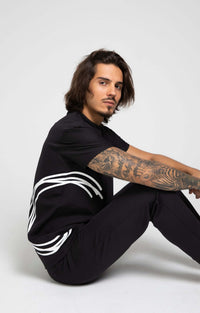 HACOY Sports Pants Schwarz – Lockerer Schnitt mit Monogramm-Detail — Ansicht 2