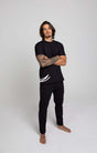 HACOY Sports Pants Schwarz – Lockerer Schnitt mit Monogramm-Detail