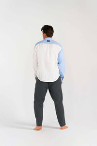 HACOYL HACOY Linen Dual Shirt – zweifarbig, 100 % Leinen — Ansicht 9